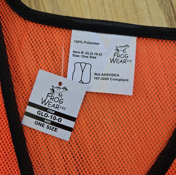 Blaze Orange Mesh Vest - Picture 3 of 3